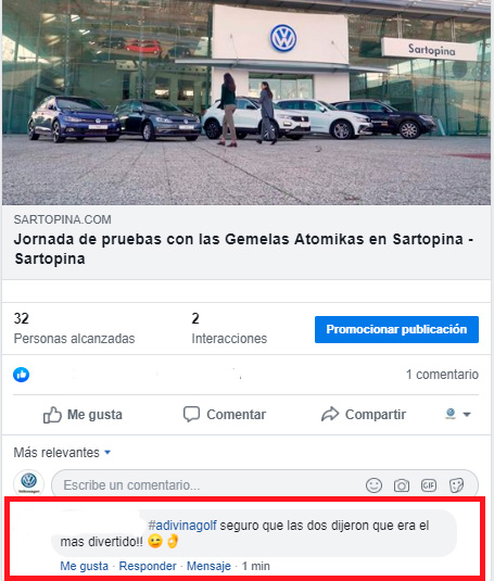 Comentario aceptable